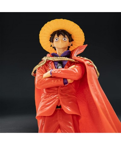 Monkey D. Luffy Action Figure One Anime Piece King Red Suit Edition Collectible Desk Prop Removable Jacket $43.21 Executive D...