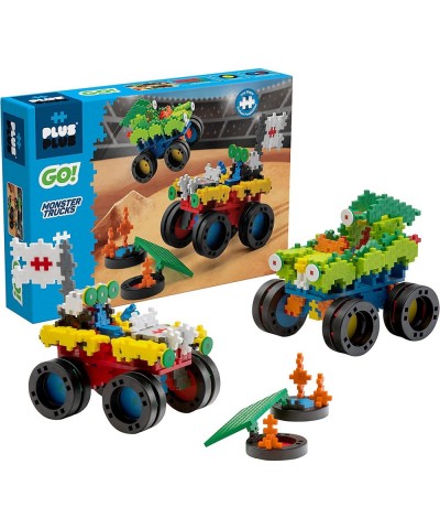 GO! Monster Trucks - 600 Pieces - Model Vehicle Building Stem / Steam Toy Interlocking Mini Puzzle Blocks for Kids $55.81 Toy...