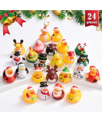 24 PCS Christmas Rubber Ducks in Bulk Assorted Jeep Duckies for Ducking Cruise Ducks Small Baby Bath Toys Party Favors $39.69...