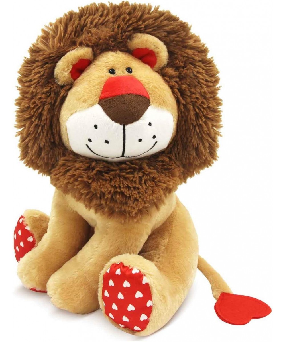 Love Lion Stuffed Animal King Lion Plush Toy with Mane Heart Shape Tail for Kids Baby Lover Birthday Valentines Day Christmas...