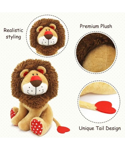 Love Lion Stuffed Animal King Lion Plush Toy with Mane Heart Shape Tail for Kids Baby Lover Birthday Valentines Day Christmas...