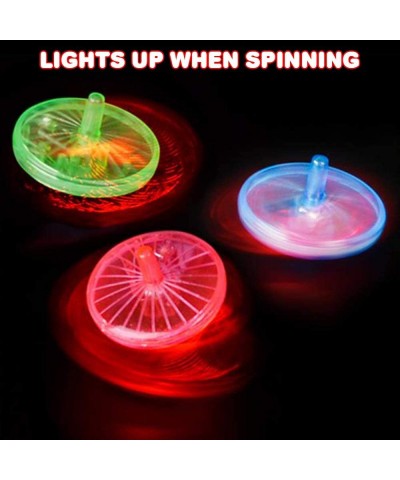 Light Up Spinning Top Toys Set of 12 Flashing Spin Toys with LED Effects Light Up Birthday Party Favors for Boys and Girls Go...