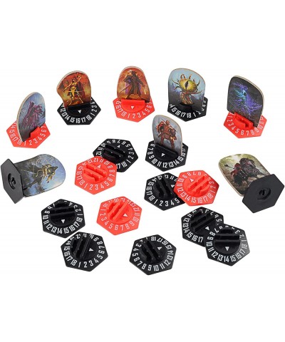 Gloomhaven Standee Bases Pack of 27 Plastic Hex Monster Stand with Health Tracker and Status Token Slots $34.33 Game Accessories