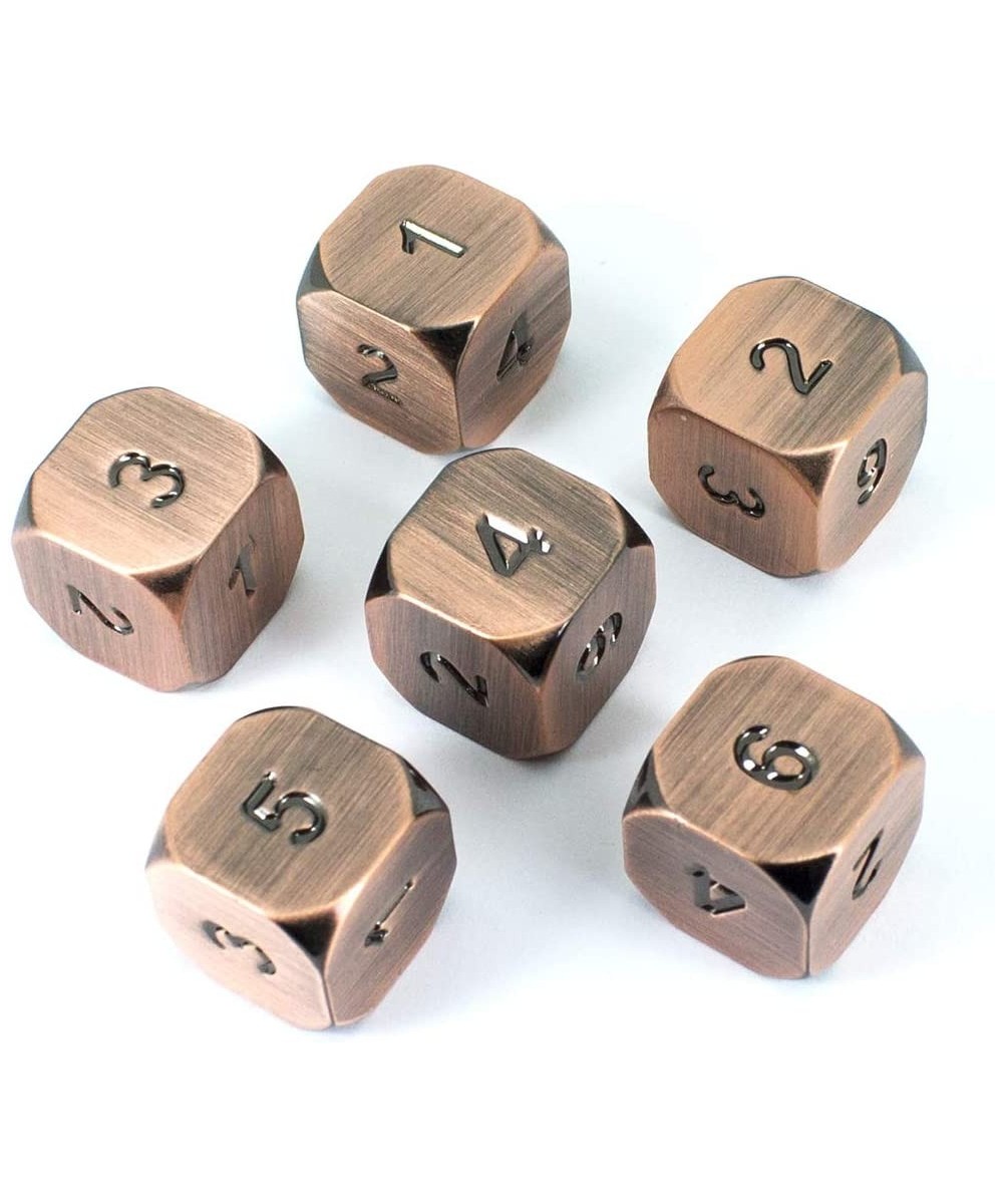 Bronze Metal D6 Dice - Set of Six Antique Finish $59.89 Game Accessories