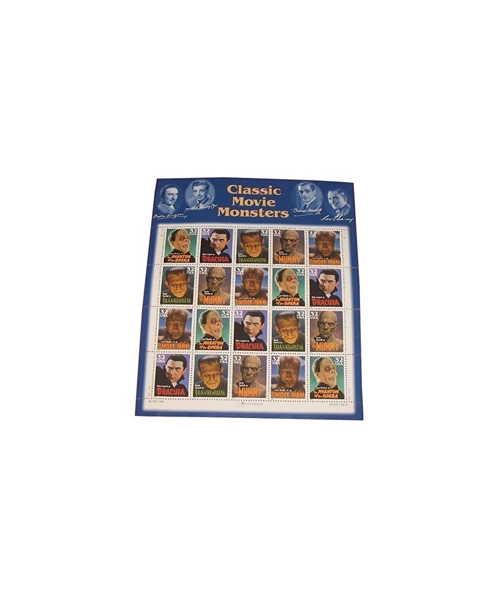 Classic Movie Monsters Collectible Stamp 32 Cent Sheet Scott 3168 $38.38 Collectibles Display & Storage