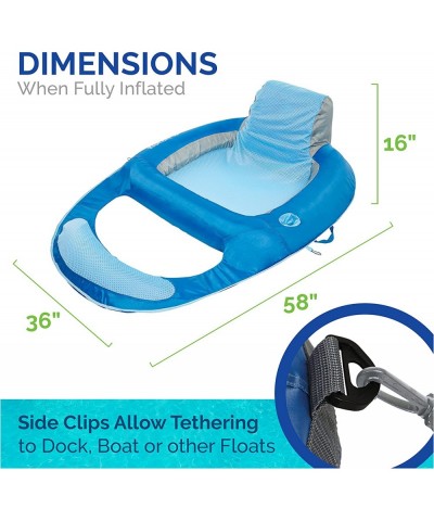 Spring Float Pool Lounger Chair Light Blue $84.60 Swimming Pool & Outdoor Water Toys