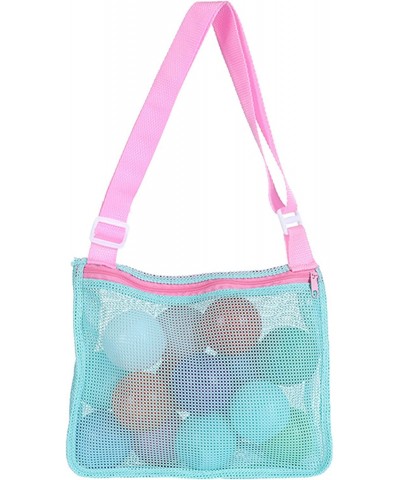 Colorful Mesh Beach Bag Adjustable Kids Quick Dry Net Tote for Seashell Collecting Beach Sand Toy Totes Swimming Accessories ...