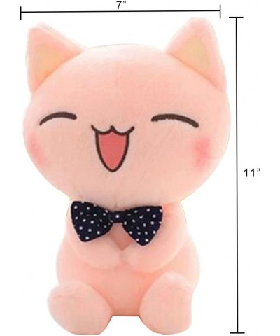 Cat Plush Cute Plushies Pink Cat Plushie Cat Stuffed Animals Kawaii Plush Toys for Kids - 11 inch $27.88 Plush Figure Toys