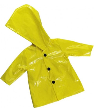 Generic Fashion Doll Hooded Raincoat for AG American Doll 18inch Doll Accessory Yellow $15.91 Dolls