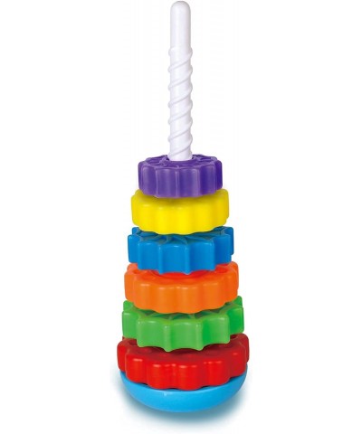 Super JoJo Stacking Rings Toy Plastic Rainbow Stacker Toddler Spinning Toy Learning Toys for 12 Months 1 Year Old Baby Boys G...