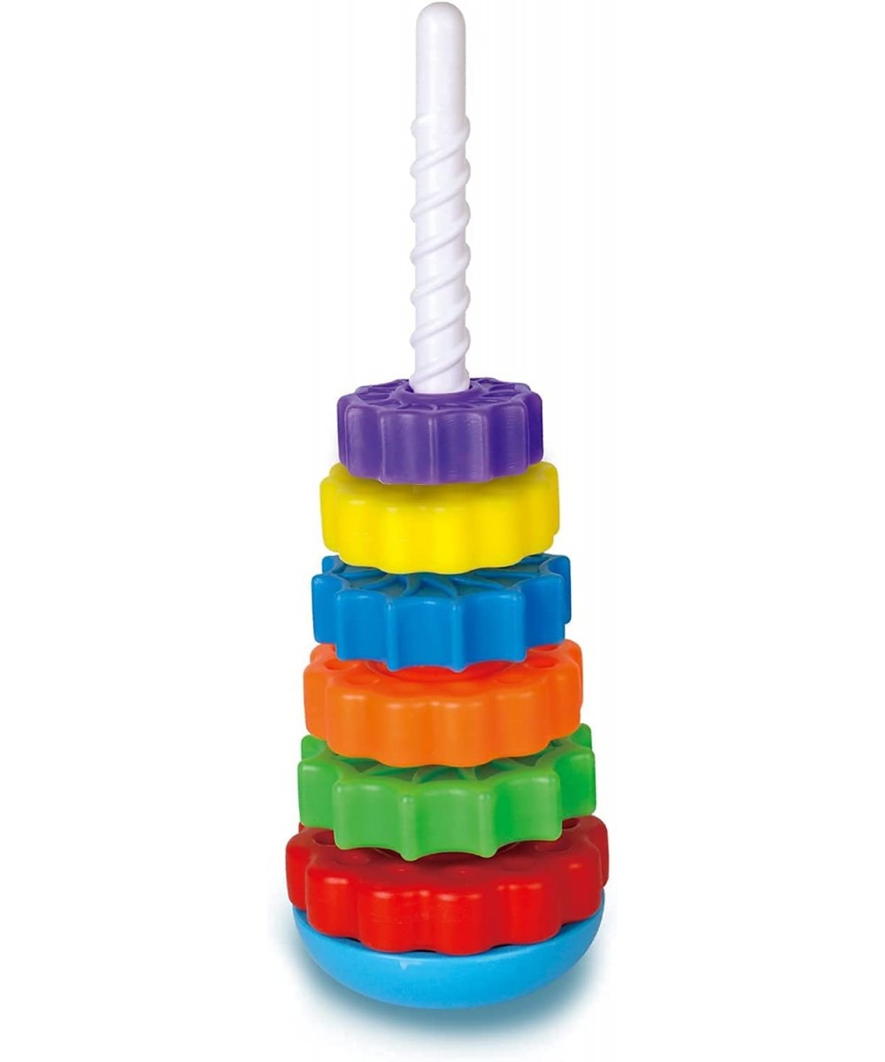 Super JoJo Stacking Rings Toy Plastic Rainbow Stacker Toddler Spinning Toy Learning Toys for 12 Months 1 Year Old Baby Boys G...