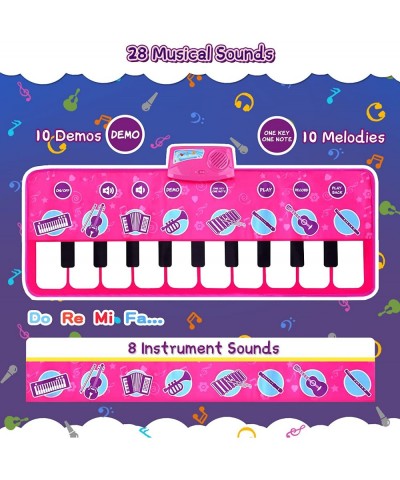 Piano Mat for Toddlers - Musical Mat with 8 Instrument Sounds Floor Piano Mat Touch Playmat Educational Toys Birthday Toys fo...