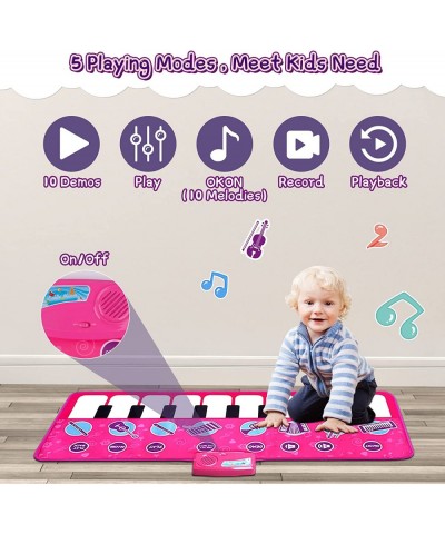 Piano Mat for Toddlers - Musical Mat with 8 Instrument Sounds Floor Piano Mat Touch Playmat Educational Toys Birthday Toys fo...