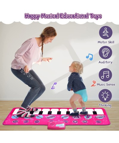 Piano Mat for Toddlers - Musical Mat with 8 Instrument Sounds Floor Piano Mat Touch Playmat Educational Toys Birthday Toys fo...