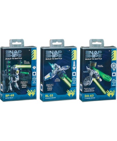 SNAP Ships Fusion/Forge ASST FFP (Pack of 3)DA-63 Turbine Drone DL-55 Assault Drone BP48 Biped Mech $24.90 Toy Building Sets