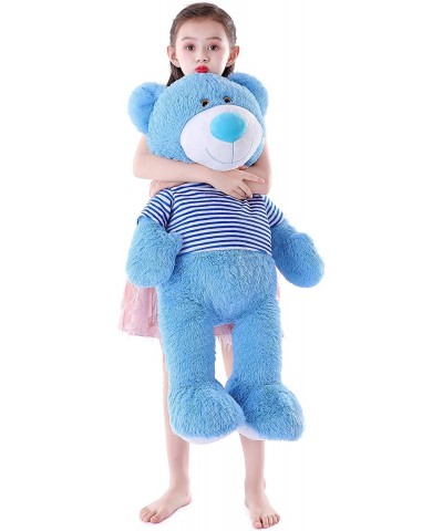 Toys Studio 36 inch Blue Big Teddy Bear Cute Giant Stuffed Animals with Striped T-Shirt Plush Toy for Girlfriend Kids $56.93 ...