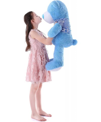 Toys Studio 36 inch Blue Big Teddy Bear Cute Giant Stuffed Animals with Striped T-Shirt Plush Toy for Girlfriend Kids $56.93 ...