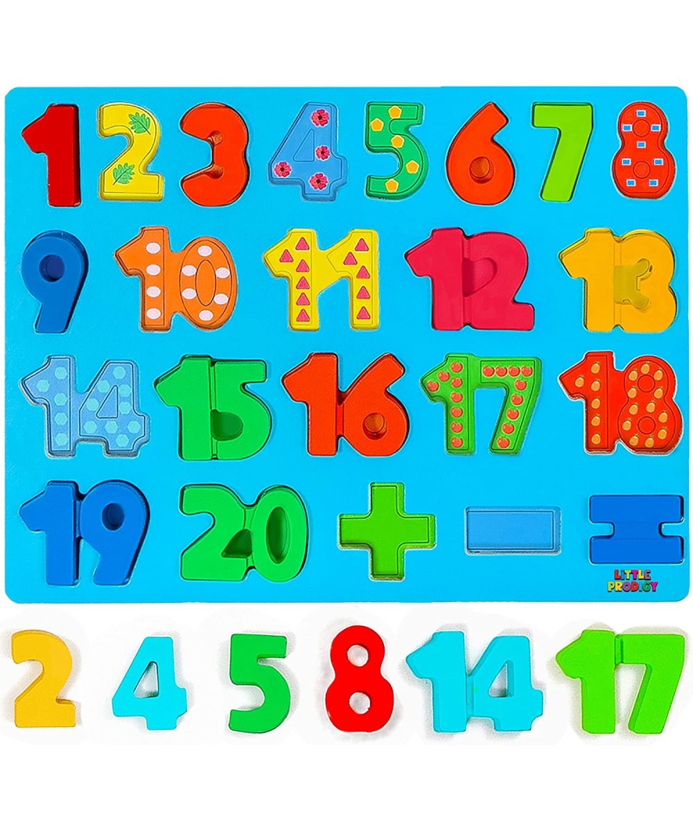 Wooden Number Puzzle for Toddlers 1-3-5 Preschool Educational Learning Number Board Educational Toy for Kids - Learn to Count...