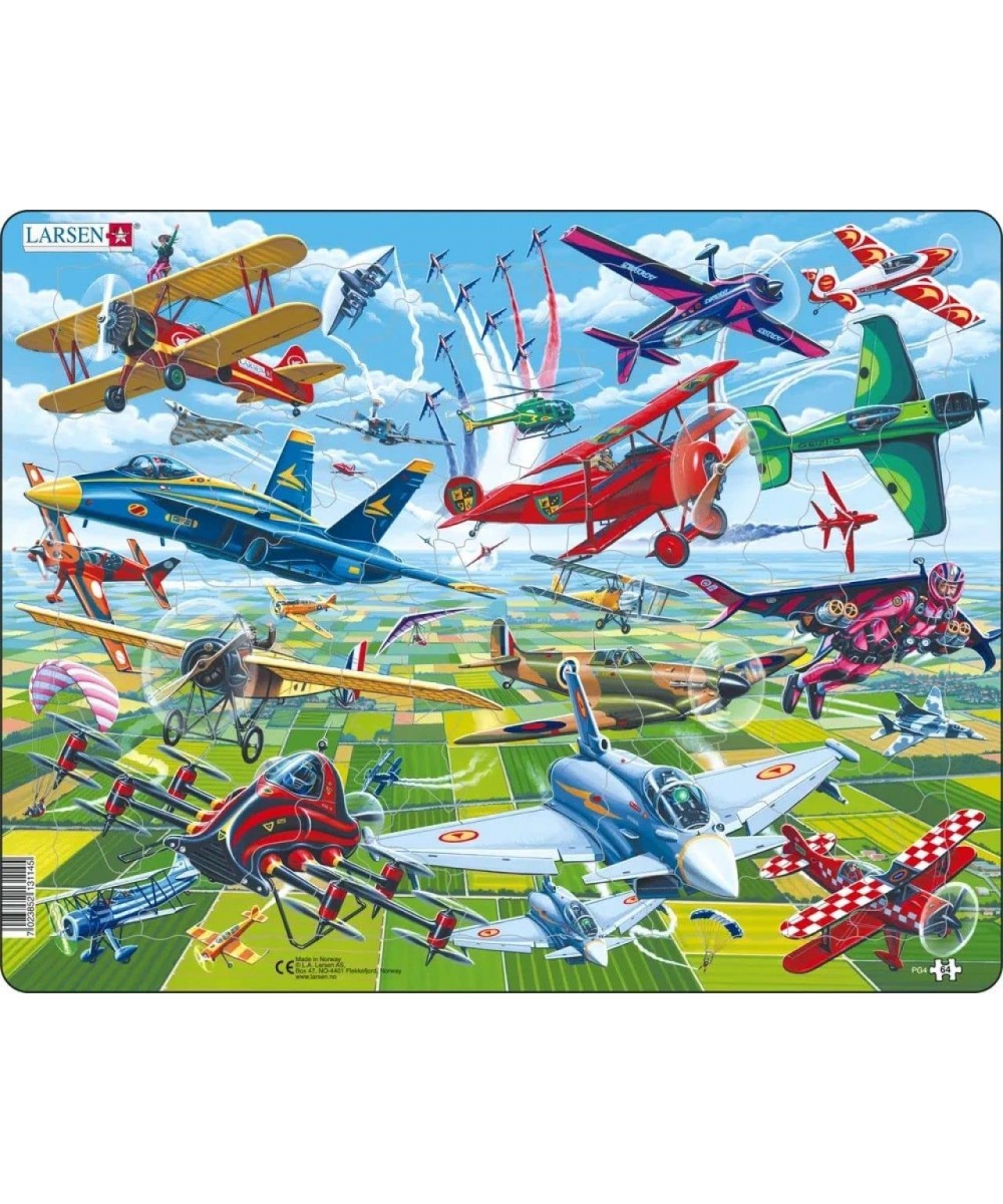 Puzzles Airplane Show 64 Piece Children's Jigsaw Puzzle $29.56 Jigsaw Puzzles