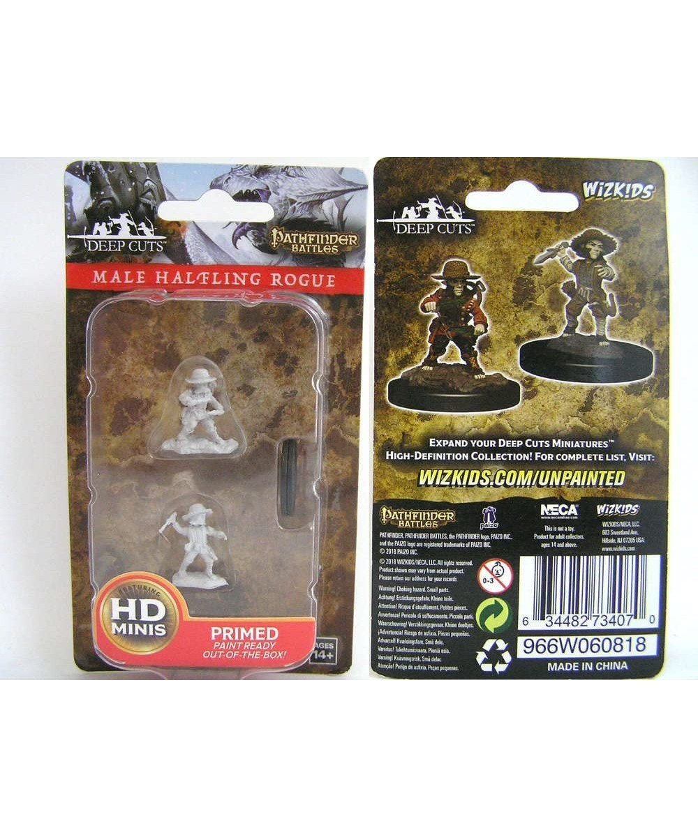 Pathfinder Battles Deep Cuts: Male Halfling Rogue | Unpainted Miniature $15.12 Game Accessories