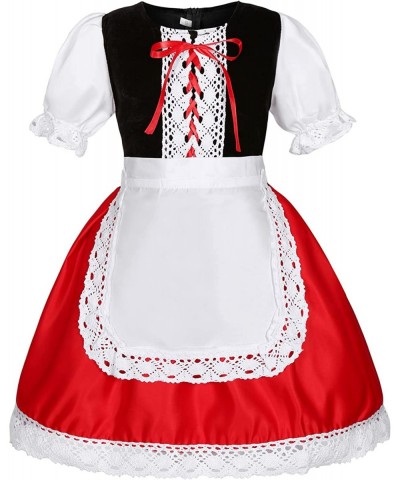 Little Red Riding Hood Costume Dress for Girls Kids Halloween Costumes Fairytale Storybook Character Cosplay $33.12 Kids' Cos...