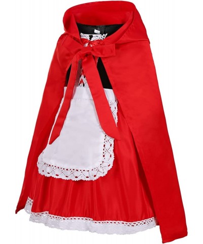 Little Red Riding Hood Costume Dress for Girls Kids Halloween Costumes Fairytale Storybook Character Cosplay $33.12 Kids' Cos...