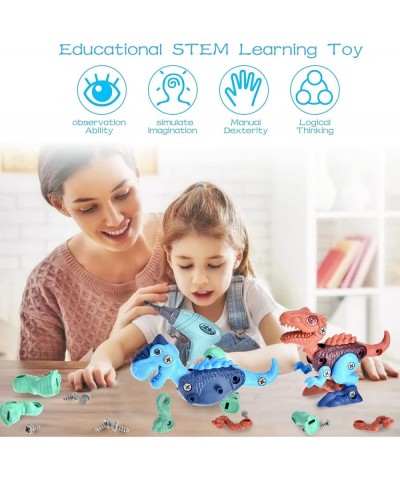 Take Apart Dinosaur Toys for Kids 3-5 5-7 Learning STEM Building Construction Kids Toys/Boy Toys with Electric Drill Birthday...