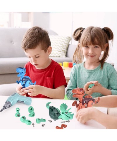 Take Apart Dinosaur Toys for Kids 3-5 5-7 Learning STEM Building Construction Kids Toys/Boy Toys with Electric Drill Birthday...