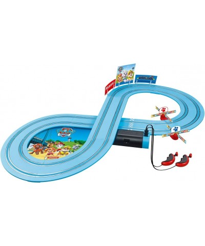 First Paw Patrol - Slot Car Race Track - Includes 2 Cars: Chase and Marshall - Battery-Powered Beginner Racing Set for Kids A...