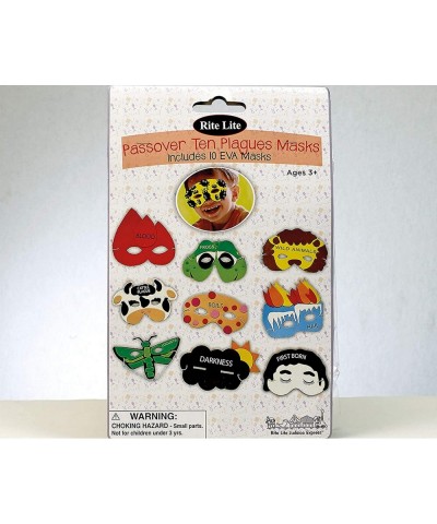 Passover 10 Plague Masks Decorations For Pesach Seder $20.50 Kids' Dress-Up Accessories