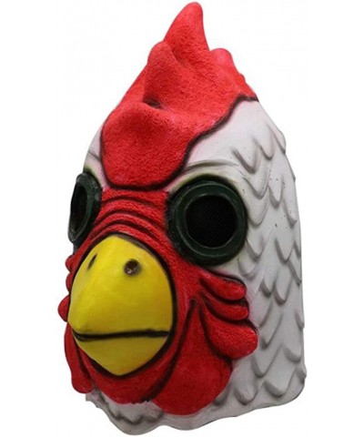 2018 Exclusive Latex Cartoon Rooster Head Halloween Chicken Costume Mask $43.48 Kids' Dress-Up Accessories