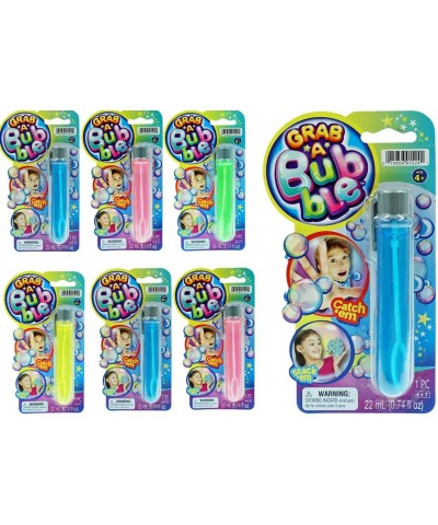 Grab a Bubble - Touchable Mini Bubbles Wand Toy (6 Pack Assorted Color) | Small Bubble Wands for Kids | Summer Celebration Ki...