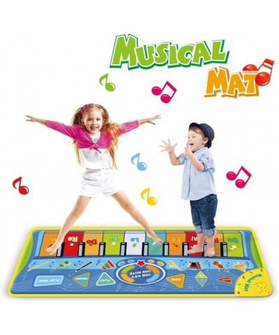 51X18.9 inch （130X48cm） Piano Mat Musical Keyboard Playmat Dancing Mat Touch Play Blanket Gifts Toys for Kids $23.52 Kids' Mu...