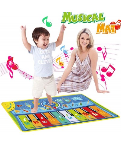 51X18.9 inch （130X48cm） Piano Mat Musical Keyboard Playmat Dancing Mat Touch Play Blanket Gifts Toys for Kids $23.52 Kids' Mu...