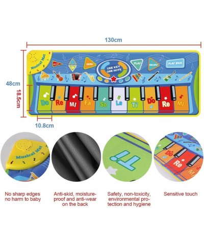 51X18.9 inch （130X48cm） Piano Mat Musical Keyboard Playmat Dancing Mat Touch Play Blanket Gifts Toys for Kids $23.52 Kids' Mu...