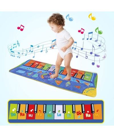 51X18.9 inch （130X48cm） Piano Mat Musical Keyboard Playmat Dancing Mat Touch Play Blanket Gifts Toys for Kids $23.52 Kids' Mu...