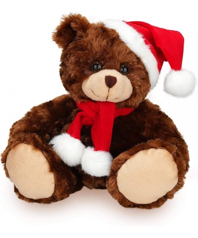 Adorable Soft and Hairy Santa Teddy Bear Stuffed Animal Holiday Toys Christmas Accessories – A Perfect Toy Gift for Kids (6 I...