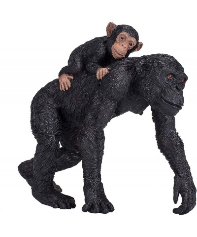 Chimpanzee with Baby Realistic International Wildlife Hand Painted Toy Figurine Mixedcolor 387264 $16.73 Action Figures