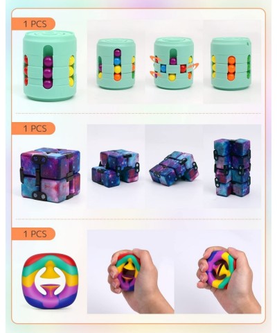 32Pcs Sensory Fidget Toys Set for Kids and Adults PopIt Party Favors Autistic ADHD Stress Relief Tools Poppers Fidget Pack Pa...