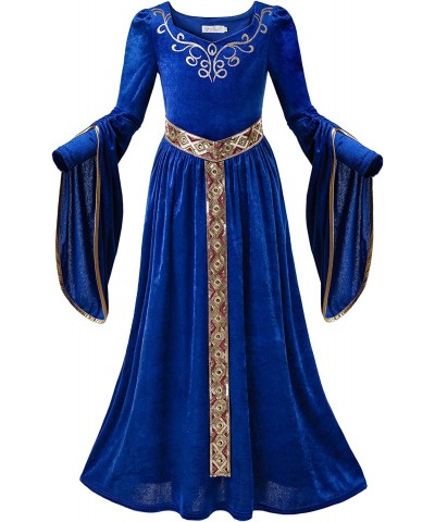 Girls Renaissance Queen Rose Dress Up Cosplay Royalty Medieval Princess Fancy Costume $49.32 Kids' Costumes