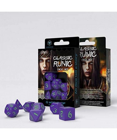 Classic Runic Purple & Green Dice Set (7) $18.38 Game Accessories