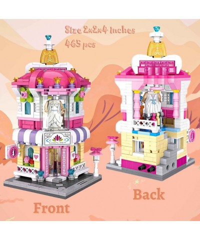 Girls Mini Building Blocks Mini Wedding Dress Store Toy Building Set 465 PCS Building Bricks Block Set for Girls Teens Adults...