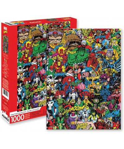 Marvel Retro Puzzle (1000 Piece Jigsaw Puzzle) - Glare Free - Precision Fit - Officially Licensed Marvel Merchandise & Collec...