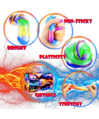 Galaxy Slime 24 Pack Slime Party Favors for Girls Boys Unicorn Color Slime Pack for Kids Goodie Bag Stuffers- Pretty Soft Str...