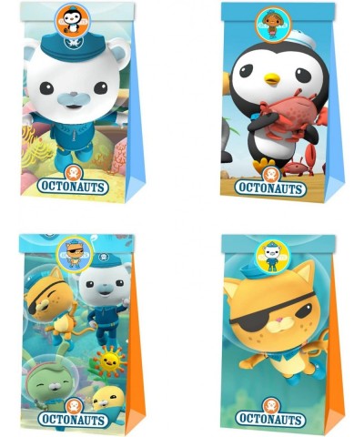 NC 12 Pcs (6pcs x 2 styles) Candy Box Octonauts Gift Box Party Favors for Kid Party Favors Party Supplies with 9pcs x2 sheets...