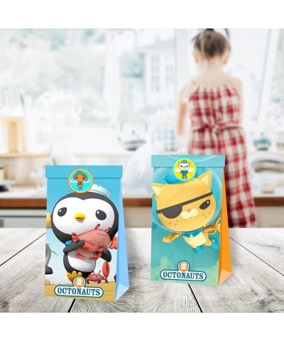 NC 12 Pcs (6pcs x 2 styles) Candy Box Octonauts Gift Box Party Favors for Kid Party Favors Party Supplies with 9pcs x2 sheets...