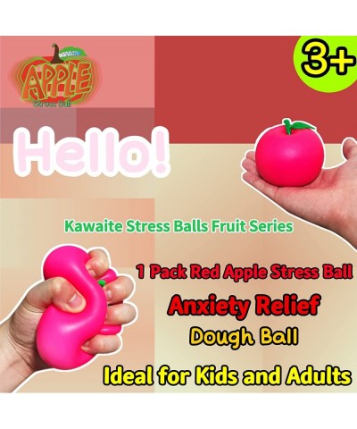 Stretchy Dough Ball Fidget Toys (Pack of 1) - Squishy Apple Stress Balls for Kids and Adults Fun and Soft Sensory Squeeze Bal...