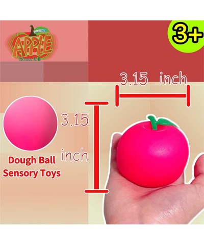 Stretchy Dough Ball Fidget Toys (Pack of 1) - Squishy Apple Stress Balls for Kids and Adults Fun and Soft Sensory Squeeze Bal...