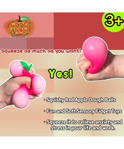 Stretchy Dough Ball Fidget Toys (Pack of 1) - Squishy Apple Stress Balls for Kids and Adults Fun and Soft Sensory Squeeze Bal...