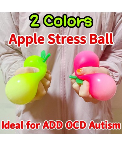 Stretchy Dough Ball Fidget Toys (Pack of 1) - Squishy Apple Stress Balls for Kids and Adults Fun and Soft Sensory Squeeze Bal...